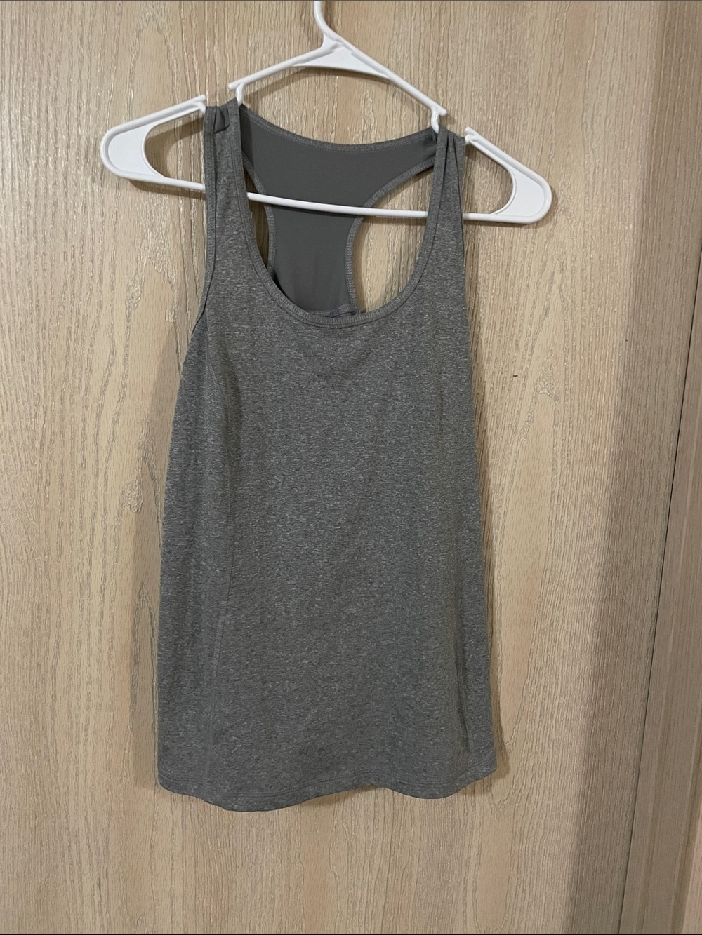 Danskin Now Gray Racerback Tank - Soft Active Layer